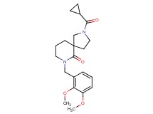 2-(cyclopropylcarbonyl)-7-(2,3-dimethoxybenzyl)-2,7-diazaspiro[4.5]decan-6-one