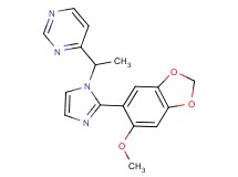 4-{1-[2-(6-methoxy-1,3-benzodioxol-5-yl)-1H-imidazol-1-yl]ethyl}pyrimidine