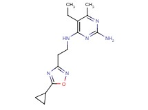 N~4~-[2-(5-cyclopropyl-1,2,4-oxadiazol-3-yl)ethyl]-5-ethyl-6-methylpyrimidine-2,4-diamine