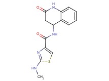 2-(methylamino)-N-(2-oxo-1,2,3,4-tetrahydroquinolin-4-yl)-1,3-thiazole-4-carboxamide