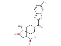 1-methyl-8-[(6-methylimidazo[1,2-a]pyridin-2-yl)carbonyl]-2-oxo-1,8-diazaspiro[4.5]decane-4-carboxylic acid
