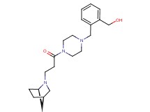 {2-[(4-{3-[(1R*,4R*)-2-azabicyclo[2.2.1]hept-2-yl]propanoyl}piperazin-1-yl)methyl]phenyl}methanol