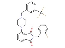 2-(2-fluorobenzyl)-4-{4-[3-(trifluoromethyl)benzyl]-1-piperazinyl}-1H-isoindole-1,3(2H)-dione
