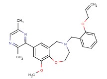 4-[2-(allyloxy)benzyl]-7-(3,6-dimethyl-2-pyrazinyl)-9-methoxy-2,3,4,5-tetrahydro-1,4-benzoxazepine