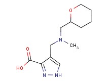 4-{[methyl(tetrahydro-2H-pyran-2-ylmethyl)amino]methyl}-1H-pyrazole-3-carboxylic acid