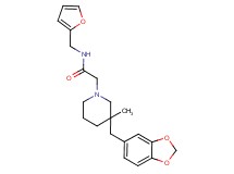 2-[3-(1,3-benzodioxol-5-ylmethyl)-3-methylpiperidin-1-yl]-N-(2-furylmethyl)acetamide