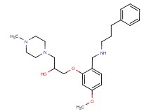 1-(5-methoxy-2-{[(3-phenylpropyl)amino]methyl}phenoxy)-3-(4-methyl-1-piperazinyl)-2-propanol