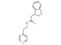 2-(2,3-dihydro-1H-inden-1-yl)-N-[2-(4-pyridinyl)ethyl]acetamide