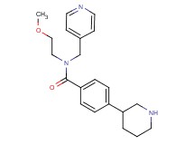 N-(2-methoxyethyl)-4-piperidin-3-yl-N-(pyridin-4-ylmethyl)benzamide