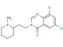 6,8-dichloro-3-[2-(1-methylpiperidin-2-yl)ethyl]quinazolin-4(3H)-one