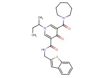 5-(1-azepanylcarbonyl)-N-(1-benzothien-2-ylmethyl)-1-sec-butyl-4-oxo-1,4-dihydro-3-pyridinecarboxamide
