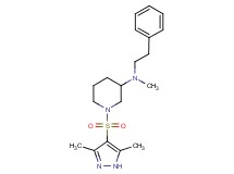 1-[(3,5-dimethyl-1H-pyrazol-4-yl)sulfonyl]-N-methyl-N-(2-phenylethyl)-3-piperidinamine