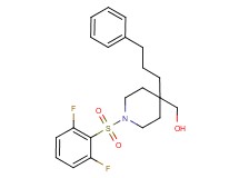 [1-[(2,6-difluorophenyl)sulfonyl]-4-(3-phenylpropyl)-4-piperidinyl]methanol
