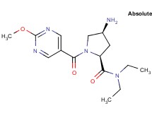 (4S)-4-amino-N,N-diethyl-1-[(2-methoxypyrimidin-5-yl)carbonyl]-L-prolinamide