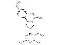 (3S*,4R*)-1-(5-ethyl-2,6-dimethylpyrimidin-4-yl)-4-(4-methoxyphenyl)-N,N-dimethylpyrrolidin-3-amine