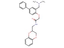 N-(2,3-dihydro-1,4-benzodioxin-2-ylmethyl)-2-({3-[(dimethylamino)methyl]-4-biphenylyl}oxy)acetamide