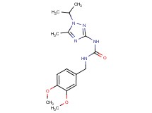 N-(3,4-dimethoxybenzyl)-N'-(1-isopropyl-5-methyl-1H-1,2,4-triazol-3-yl)urea trifluoroacetate