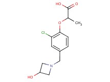2-{2-chloro-4-[(3-hydroxyazetidin-1-yl)methyl]phenoxy}propanoic acid
