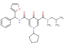 1-cyclopentyl-N'-[2-furyl(phenyl)methyl]-N-isobutyl-N-methyl-4-oxo-1,4-dihydro-3,5-pyridinedicarboxamide