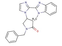 1-benzyl-4-[2-(1-methyl-1H-benzimidazol-2-yl)-1H-imidazol-1-yl]pyrrolidin-2-one