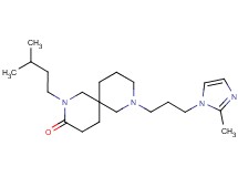 2-(3-methylbutyl)-8-[3-(2-methyl-1H-imidazol-1-yl)propyl]-2,8-diazaspiro[5.5]undecan-3-one