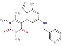 1,3,6-trimethyl-5-{6-[(pyridin-3-ylmethyl)amino]-1H-pyrrolo[2,3-b]pyridin-4-yl}pyrimidine-2,4(1H,3H)-dione