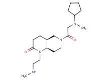 rel-(4aS,8aR)-6-(N-cyclopentyl-N-methylglycyl)-1-[2-(methylamino)ethyl]octahydro-1,6-naphthyridin-2(1H)-one dihydrochloride
