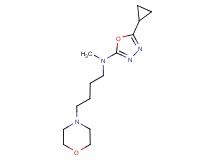 5-cyclopropyl-N-methyl-N-(4-morpholin-4-ylbutyl)-1,3,4-oxadiazol-2-amine