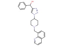 phenyl{1-[1-(8-quinolinylmethyl)-4-piperidinyl]-1H-1,2,3-triazol-4-yl}methanol