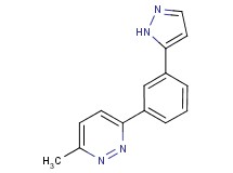 3-methyl-6-[3-(1H-pyrazol-5-yl)phenyl]pyridazine