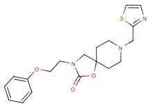 3-(2-phenoxyethyl)-8-(1,3-thiazol-2-ylmethyl)-1-oxa-3,8-diazaspiro[4.5]decan-2-one