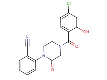 2-[4-(4-chloro-2-hydroxybenzoyl)-2-oxo-1-piperazinyl]benzonitrile
