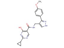 2-cyclopropyl-4-hydroxy-N-{[3-(4-methoxyphenyl)-1H-pyrazol-4-yl]methyl}pyrimidine-5-carboxamide
