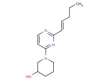 1-{2-[(1E)-pent-1-en-1-yl]pyrimidin-4-yl}piperidin-3-ol