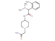 N-[1-(2-amino-2-oxoethyl)-4-piperidinyl]-2-(dimethylamino)-2-(2-methylphenyl)acetamide