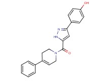 4-{5-[(4-phenyl-3,6-dihydro-1(2H)-pyridinyl)carbonyl]-1H-pyrazol-3-yl}phenol
