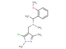 N-[(5-chloro-1,3-dimethyl-1H-pyrazol-4-yl)methyl]-1-(2-methoxyphenyl)-N-methylethanamine