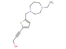 3-{5-[(4-ethyl-1,4-diazepan-1-yl)methyl]-2-thienyl}prop-2-yn-1-ol