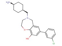 4-[(cis-4-aminocyclohexyl)methyl]-7-(3-chlorophenyl)-2,3,4,5-tetrahydro-1,4-benzoxazepin-9-ol dihydrochloride