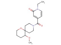 1-ethyl-4-[(5-methoxy-1-oxa-9-azaspiro[5.5]undec-9-yl)carbonyl]pyridin-2(1H)-one