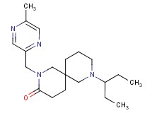 8-(1-ethylpropyl)-2-[(5-methyl-2-pyrazinyl)methyl]-2,8-diazaspiro[5.5]undecan-3-one