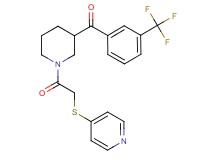 {1-[(4-pyridinylthio)acetyl]-3-piperidinyl}[3-(trifluoromethyl)phenyl]methanone