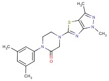 1-(3,5-dimethylphenyl)-4-(1,3-dimethyl-1H-pyrazolo[3,4-d][1,3]thiazol-5-yl)piperazin-2-one