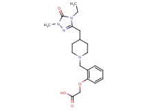 [2-({4-[(4-ethyl-1-methyl-5-oxo-4,5-dihydro-1H-1,2,4-triazol-3-yl)methyl]piperidin-1-yl}methyl)phenoxy]acetic acid