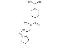 1-isopropyl-N-methyl-N-(2,4,5,6-tetrahydrocyclopenta[c]pyrazol-3-ylmethyl)piperidine-4-carboxamide