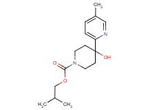 isobutyl 4-hydroxy-4-(5-methylpyridin-2-yl)piperidine-1-carboxylate