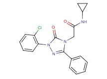 2-[1-(2-chlorophenyl)-5-oxo-3-phenyl-1,5-dihydro-4H-1,2,4-triazol-4-yl]-N-cyclopropylacetamide