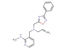 3-({allyl[(3-phenyl-1,2,4-oxadiazol-5-yl)methyl]amino}methyl)-N-methylpyridin-2-amine