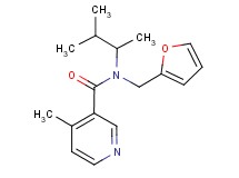N-(1,2-dimethylpropyl)-N-(2-furylmethyl)-4-methylnicotinamide