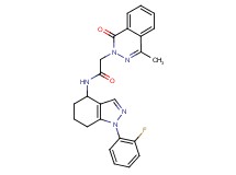 N-[1-(2-fluorophenyl)-4,5,6,7-tetrahydro-1H-indazol-4-yl]-2-(4-methyl-1-oxo-2(1H)-phthalazinyl)acetamide